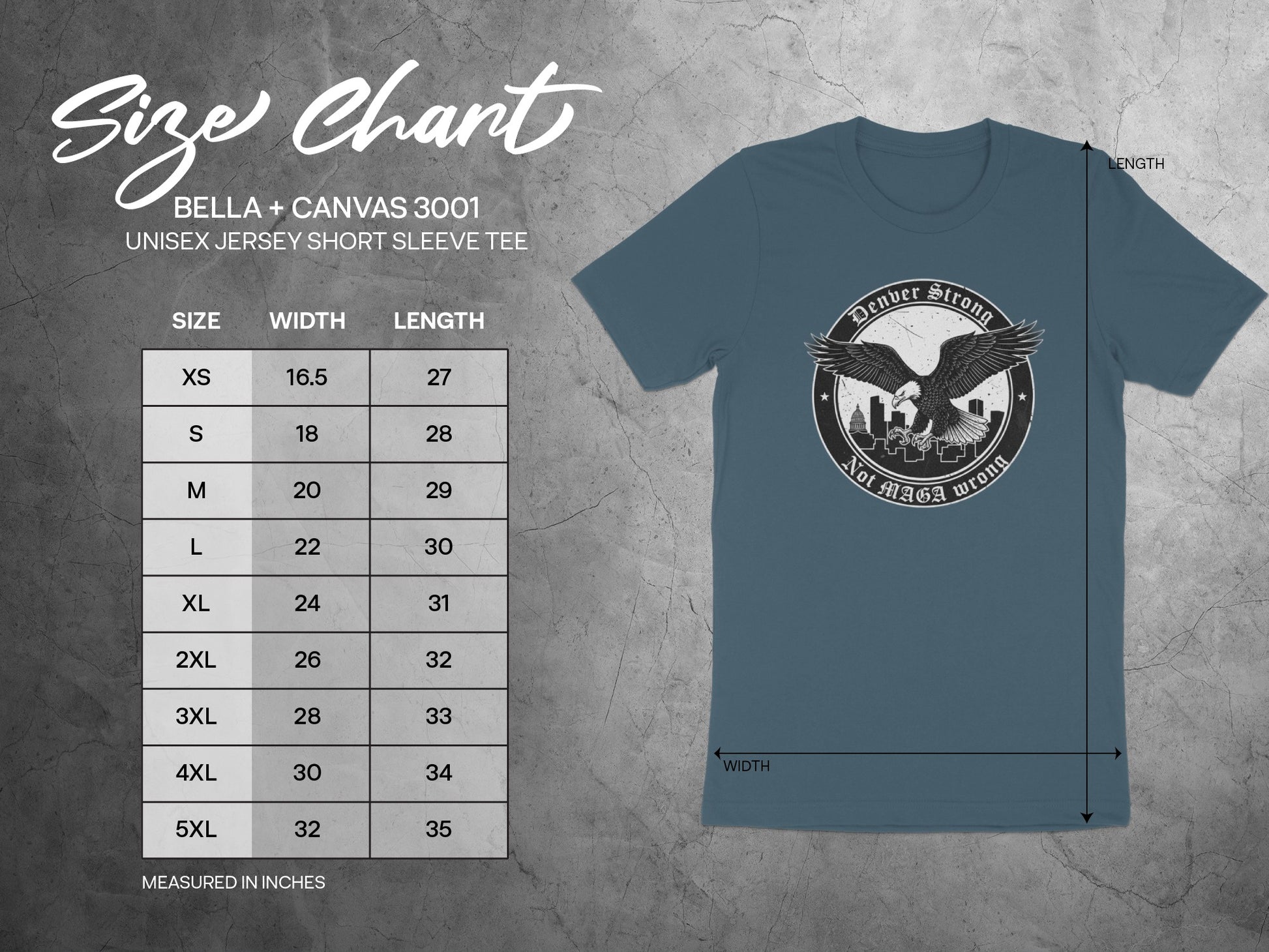 Denver Strong Not MAGA Wrong Unisex Jersey Tee