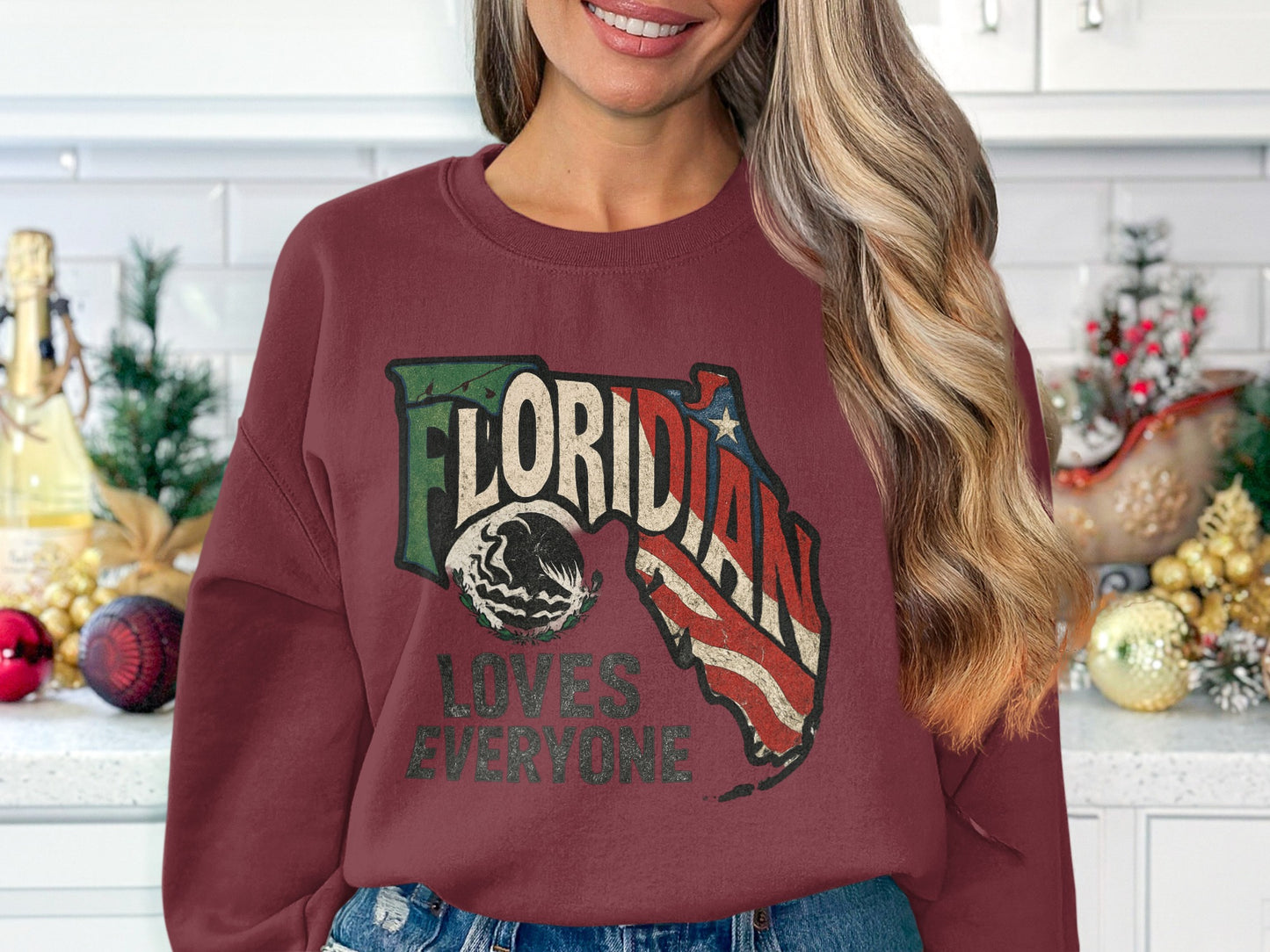 Floridian Loves Everyone Graphic Sweatshirt product