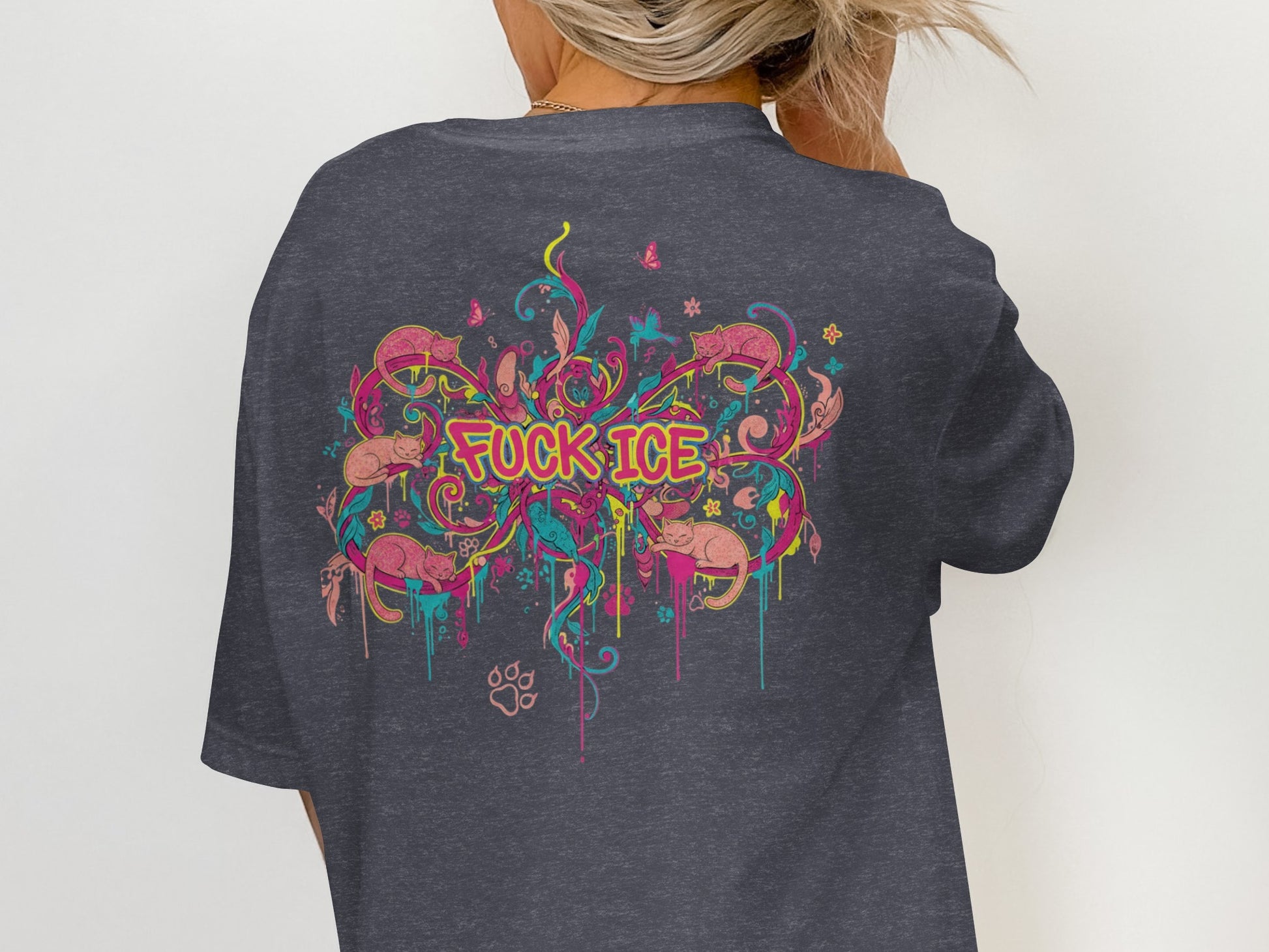 Colorful Fuck Ice Graphic T-Shirt product