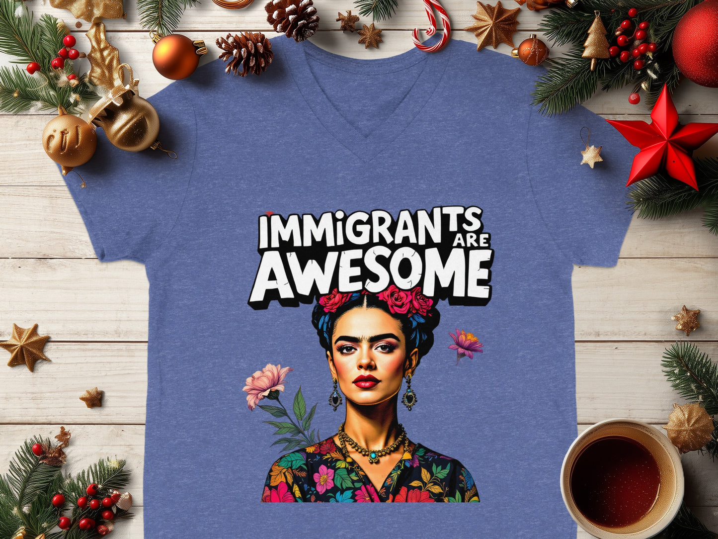 Immigrants Are Awesome Graphic Print T-Shirt