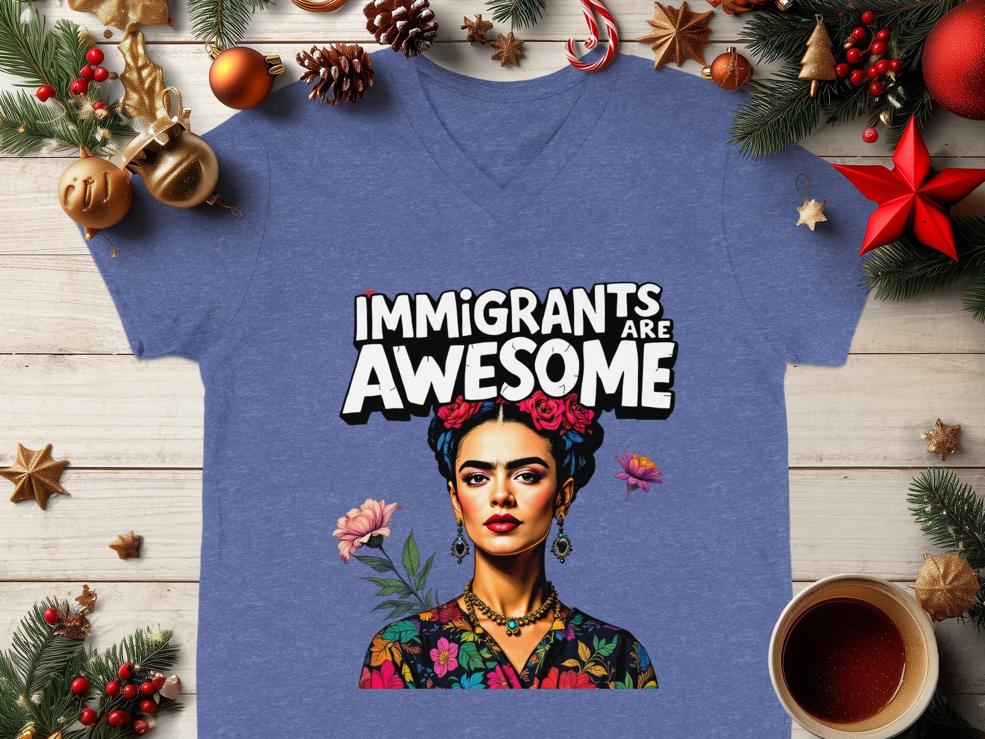 Immigrants Are Awesome Graphic Print T-Shirt