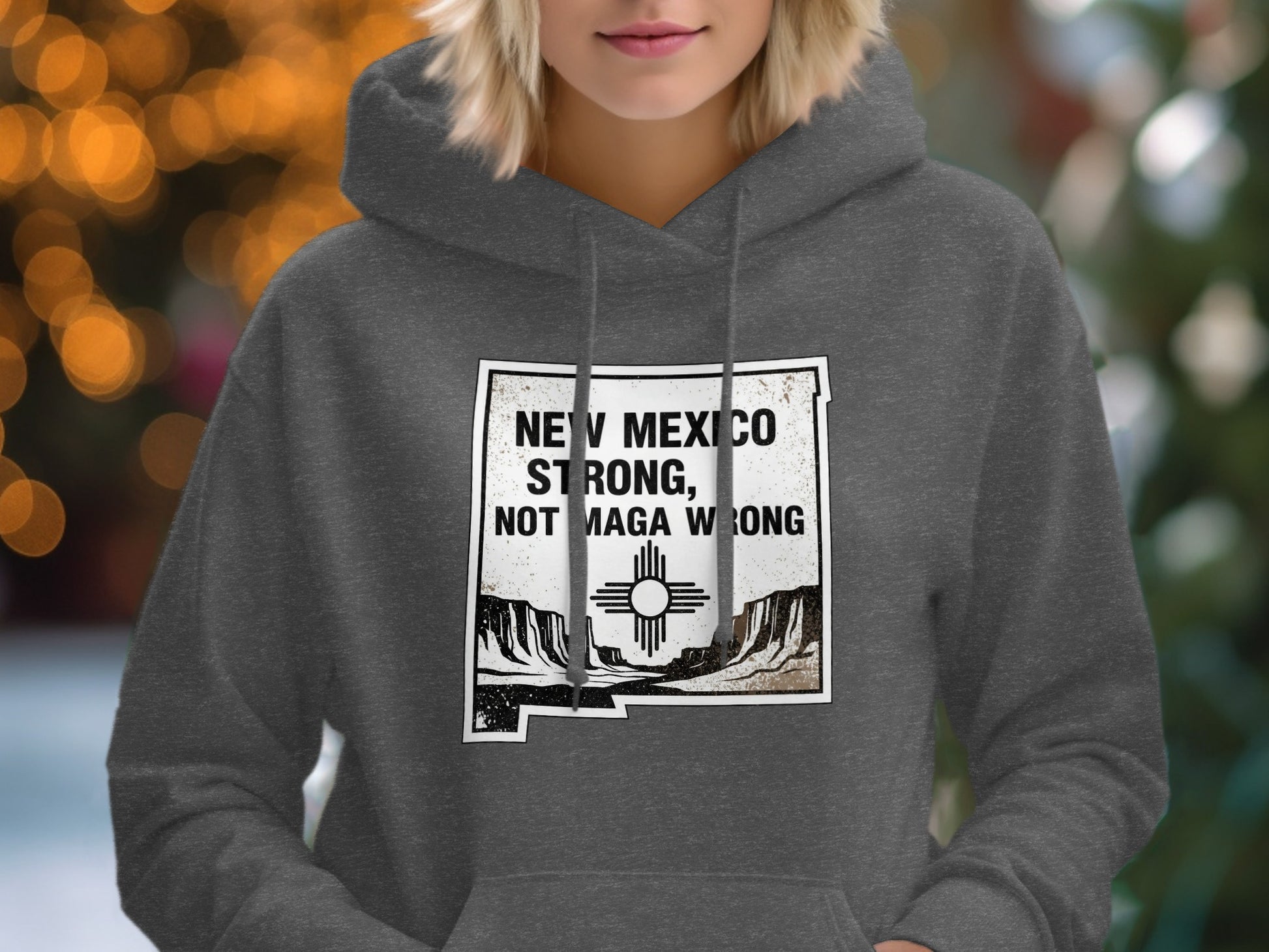 New Mexico Strong Not Maga Wrong Graphic Hoodie product