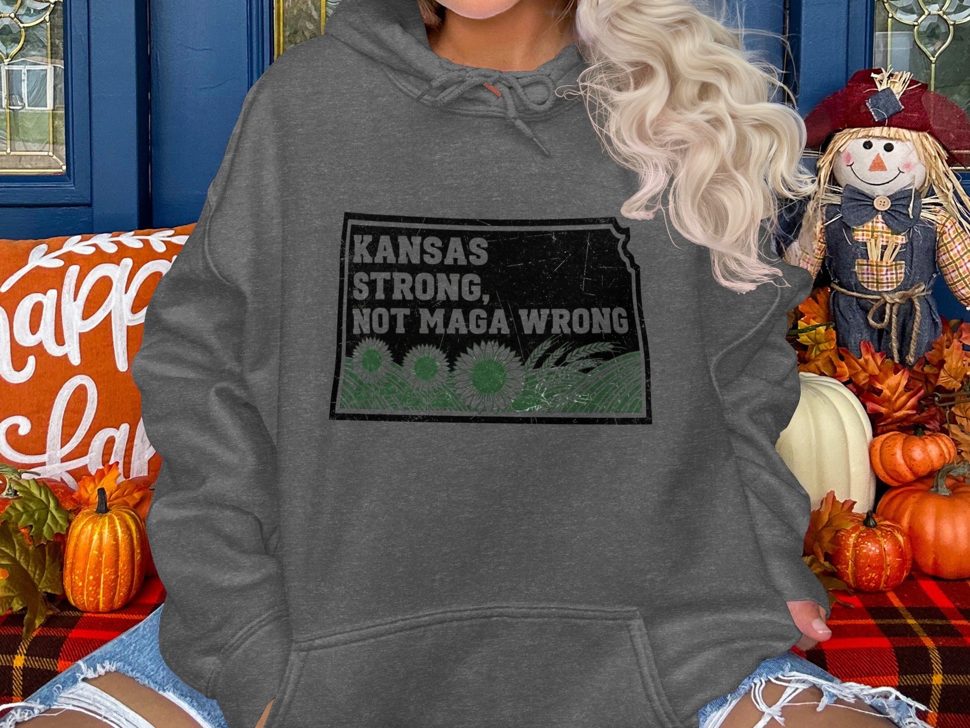 Kansas Strong Not Maga Wrong Hoodie product