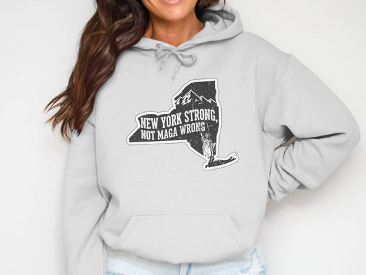 New York Strong Not Maga Wrong Hoodie product