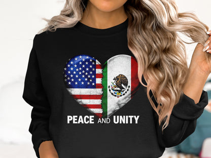 Peace and Unity Heart Sweatshirt Apparel Product