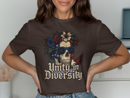 Unity in Diversity Skull Graphic T-Shirt product
