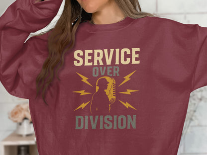 Service Over Division Graphic Sweatshirt product