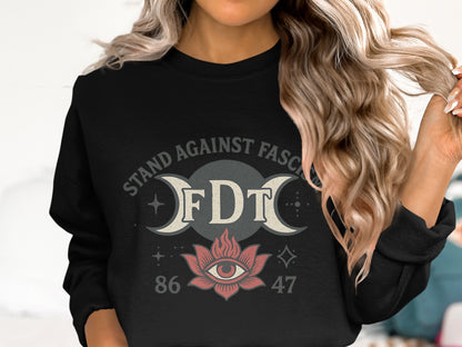 Stand Against Fascism Graphic Sweatshirt product