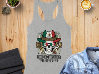 Bridge Cultures Build Futures Skull Tank Top Product