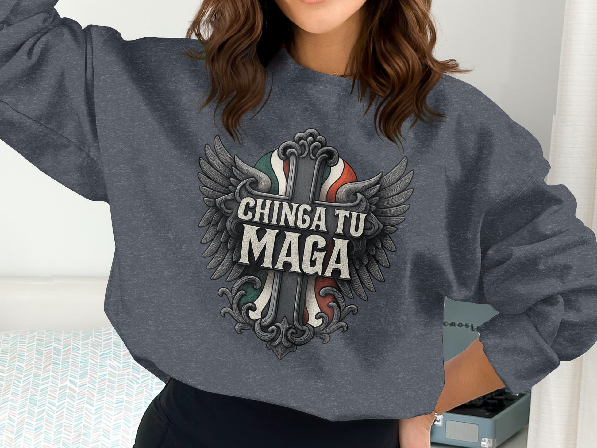Chinga Tu Maga Graphic Sweatshirt Casual Product Type