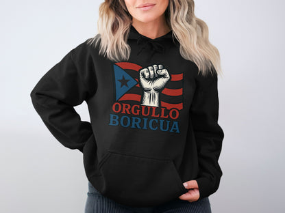 Orgullo Boricua Fist Graphic Hoodie Unisex Product