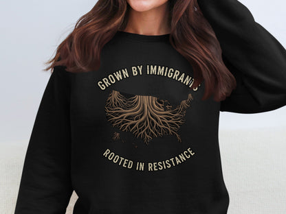 Grown By Immigrants Rooted In Resistance Sweatshirt Product