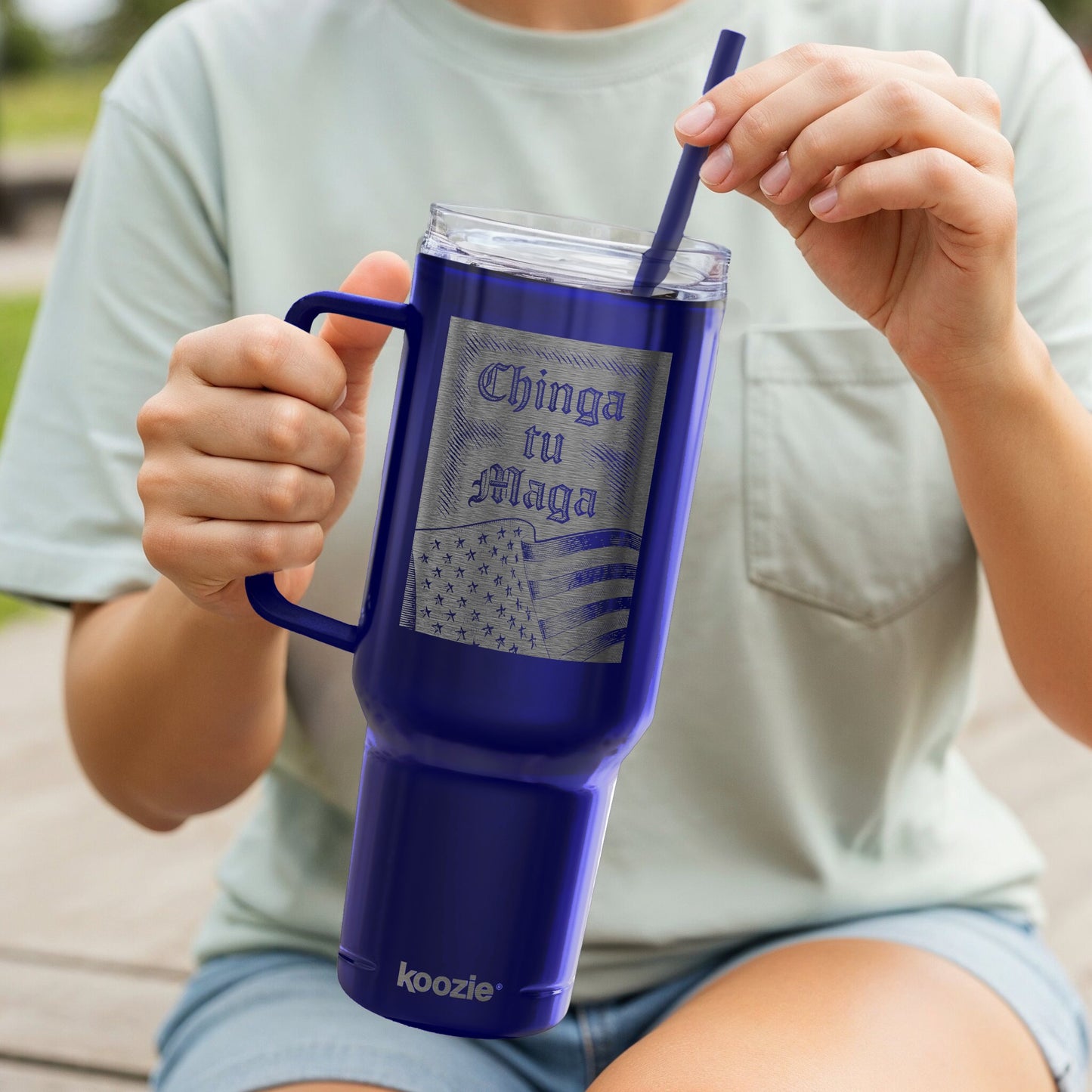 Chinga tu Maga Koozie Insulated Tumbler Drinking product