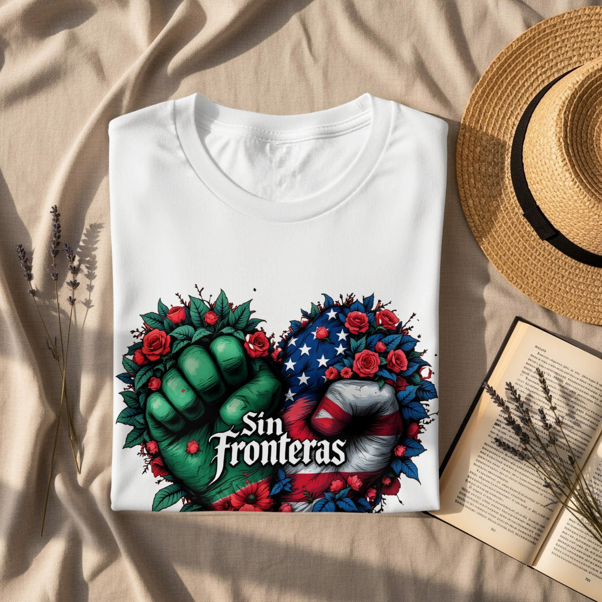 Sin Fronteras Graphic Tee Inspirational Clothing product