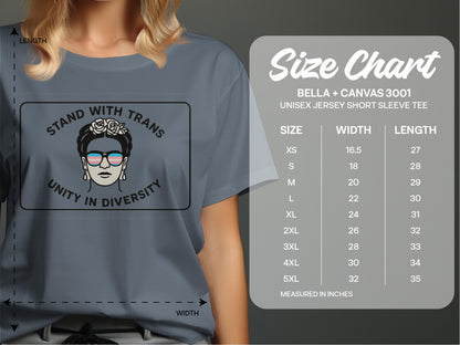 Stand With Trans Unity In Diversity Short Sleeve Tee product type