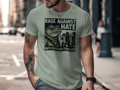 Rage Against Hate Anti-Fascism Forever T-shirt