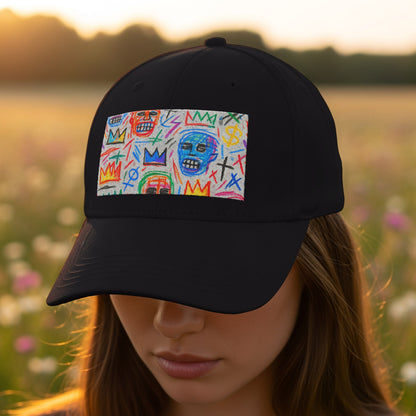 Abstract Face Art Black Baseball Cap product