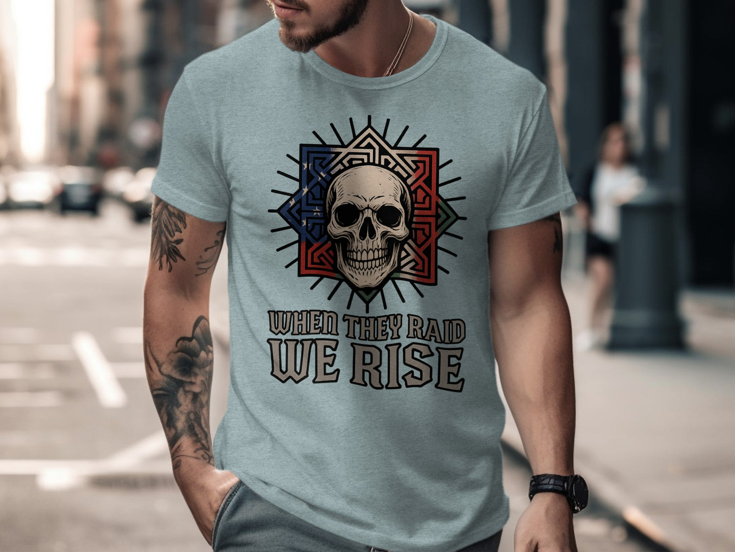When They Raid We Rise Graphic T-shirt Product