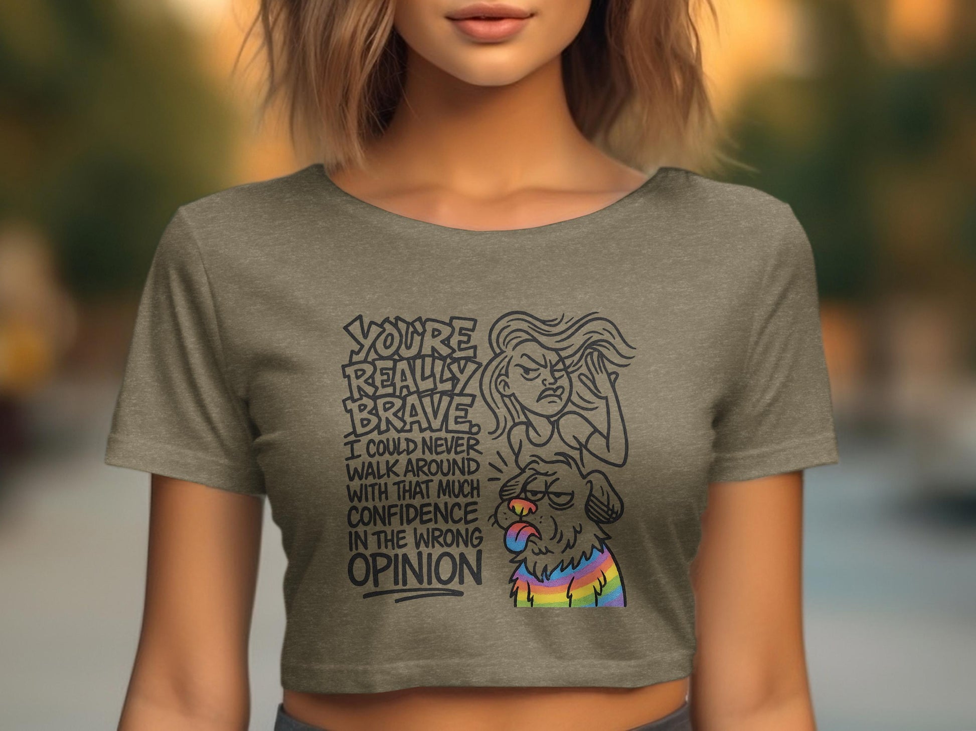 You're Really Brave Opinion Graphic Shirt product