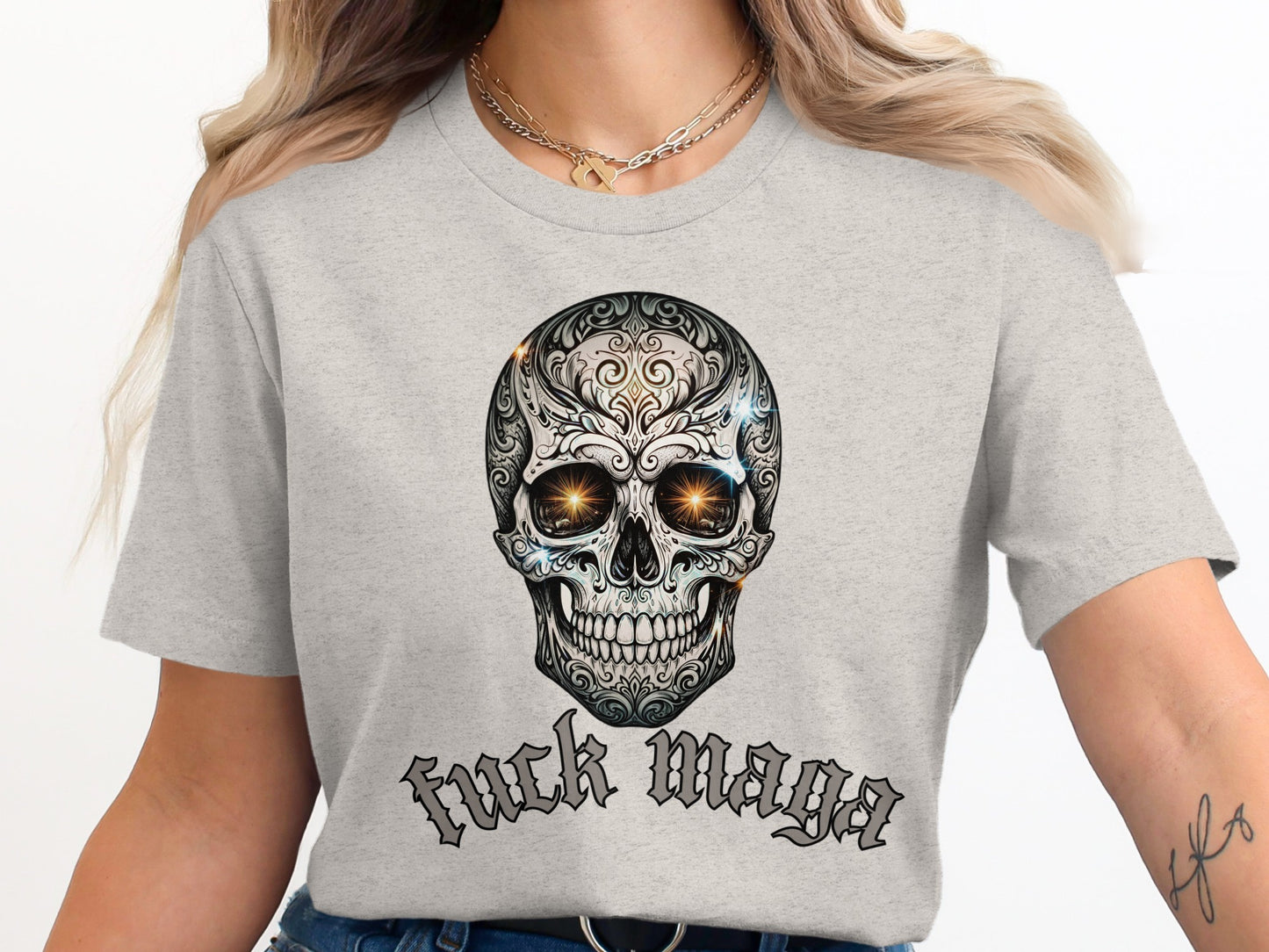 Skull Fuck Maga Graphic Printed Shirt product type