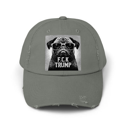 F.CK Trump Pug Printed Patch Distressed Cap product