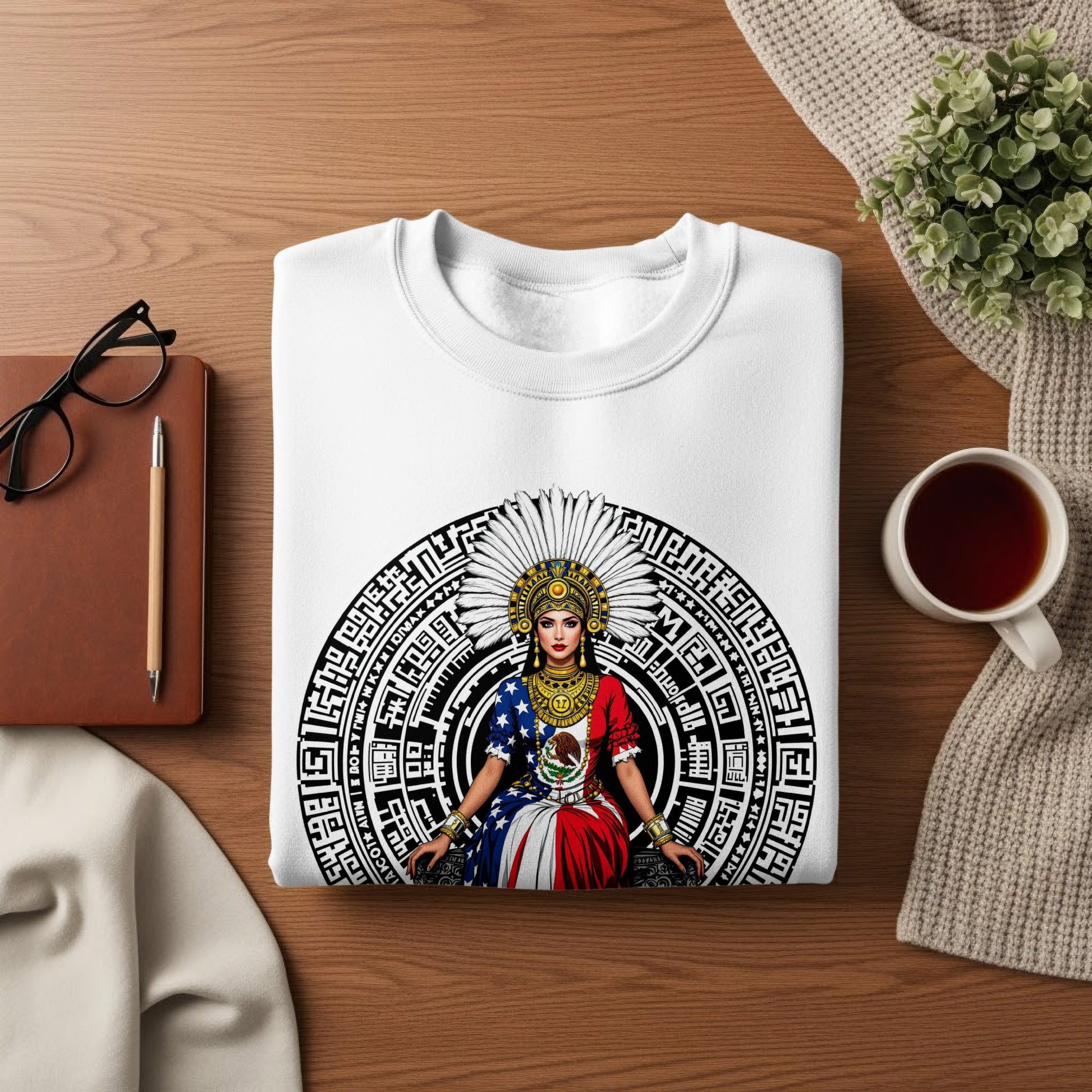 Unique Aztec Warrior Design Sweatshirt Product