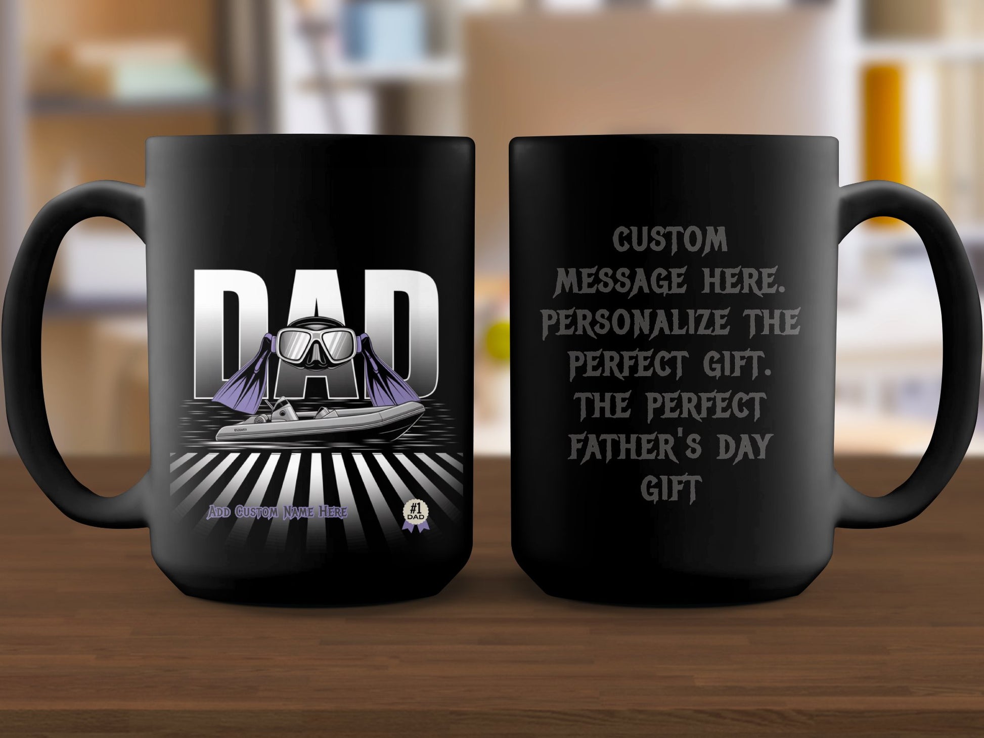 Personalized Dad Mug Custom Message Father's Day Product