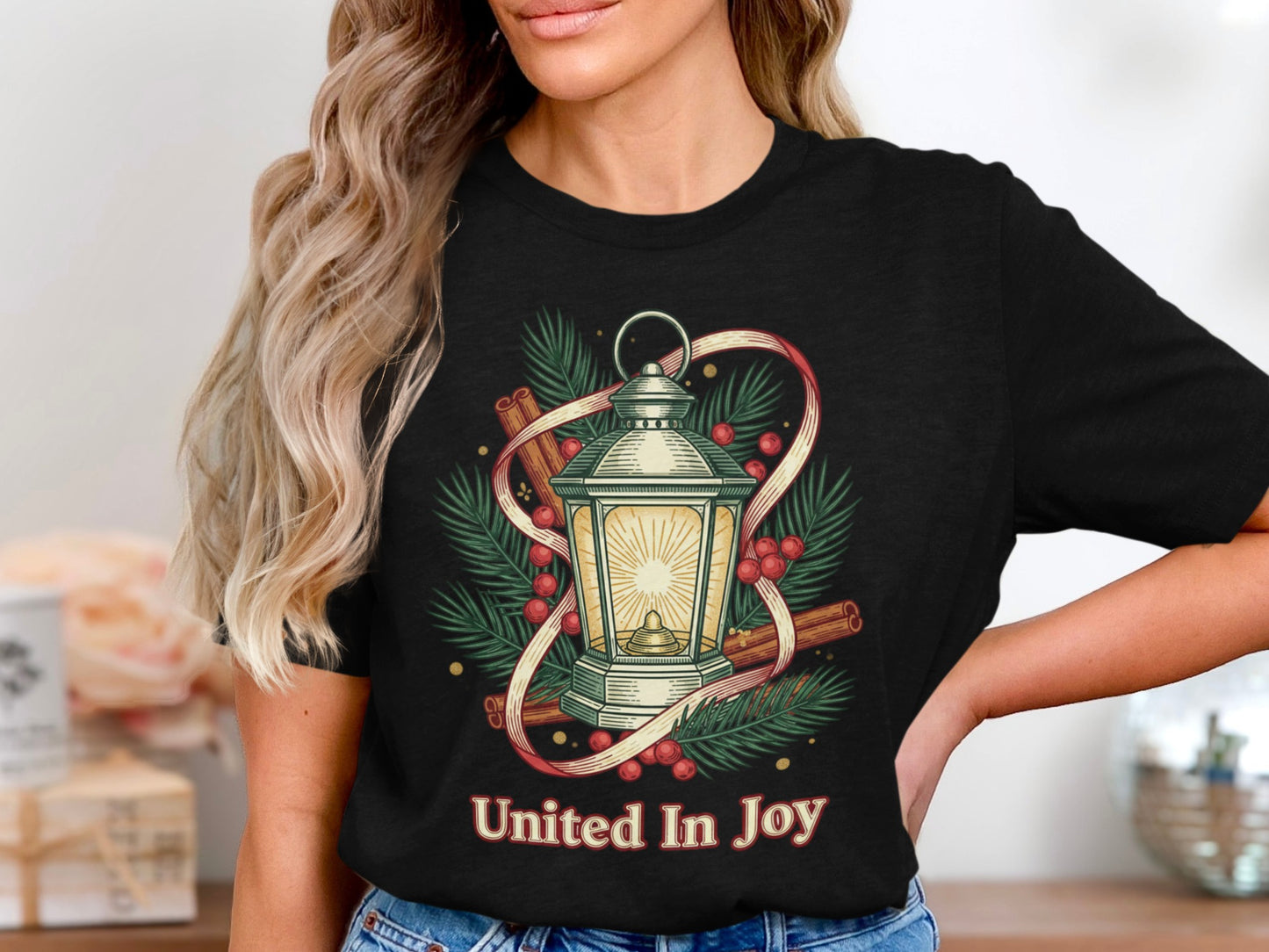 United In Joy Lantern Graphic T Shirt