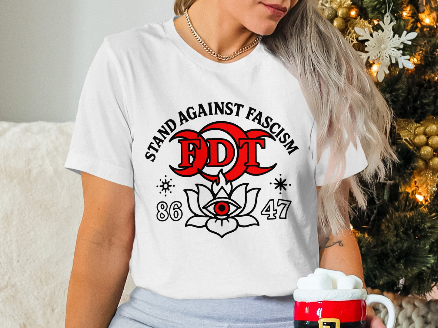 Stand Against Fascism FDT Graphic Tee Shirt