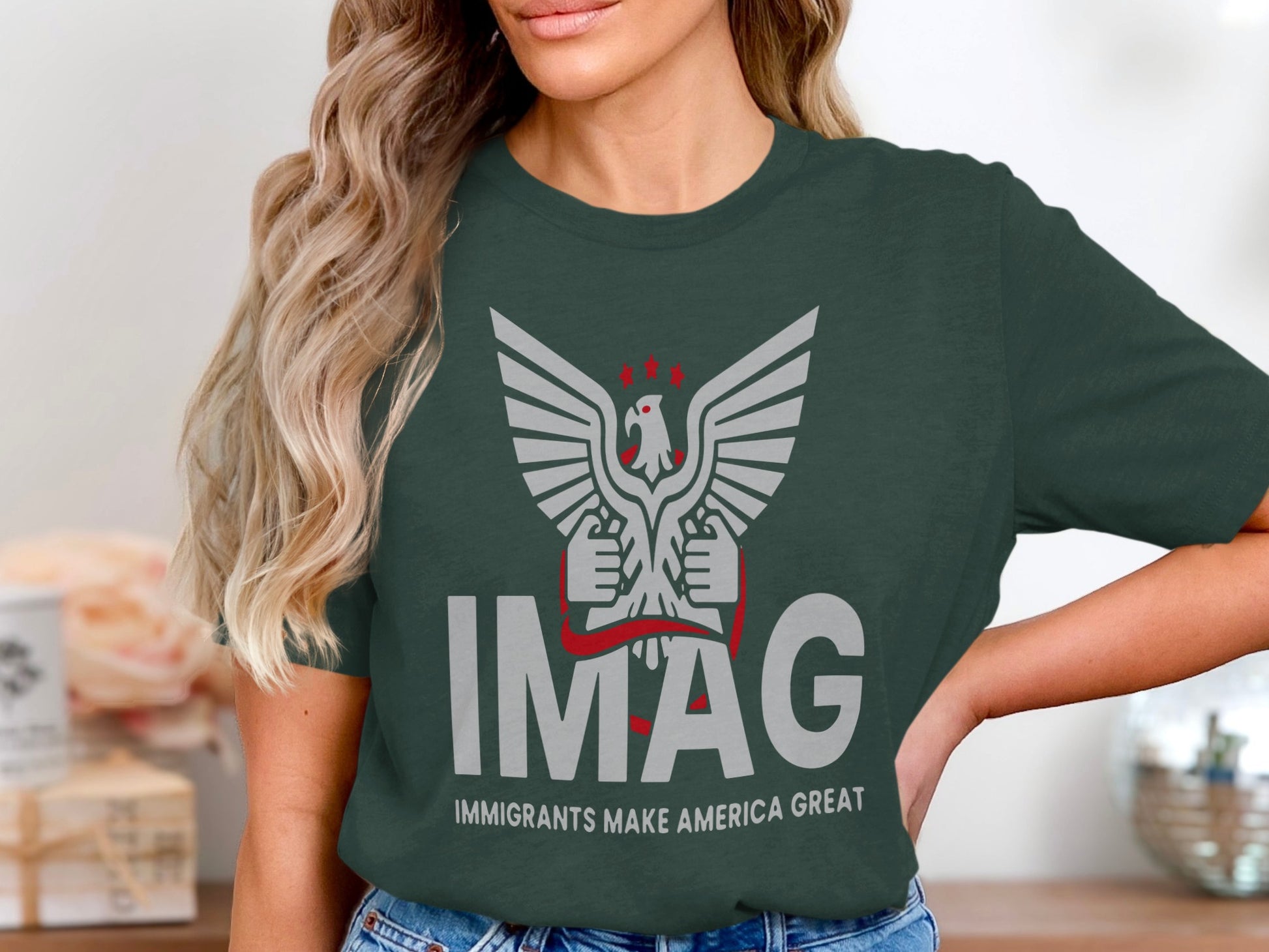 Immigrants Make America Great Graphic Tee product