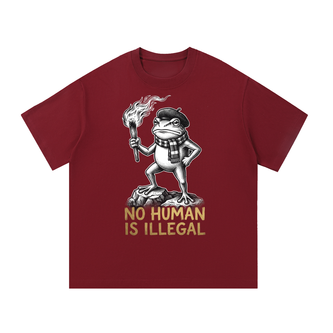 NO Human is Illegal Tee |Essential Cotton T-Shirt
