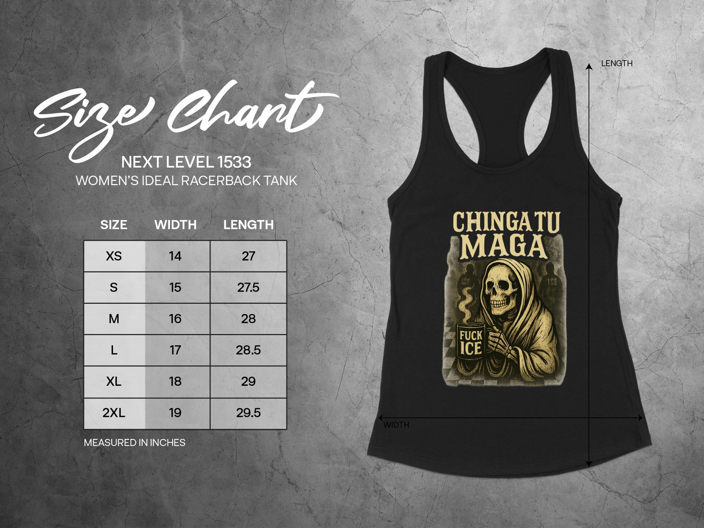 Chingatu Maga Fuck Ice Decorated Tank Top