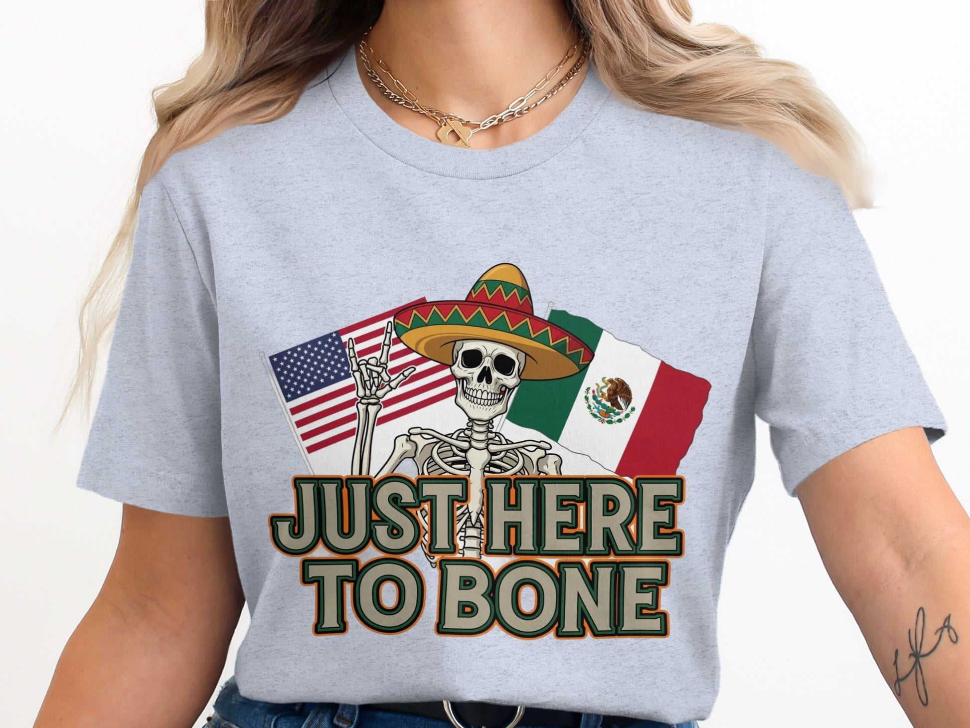 Just Here To Bone Graphic Funny T-Shirt Product