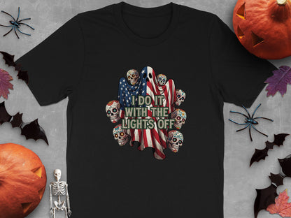 I Do It With The Lights Off Halloween T-shirt product type