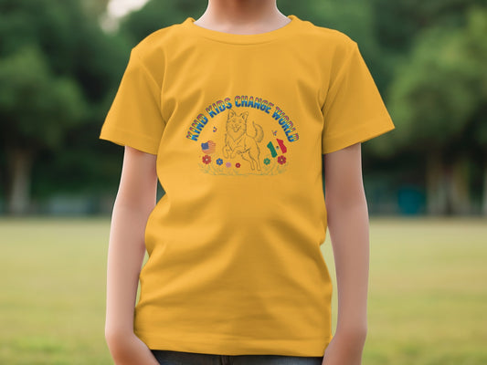 Kind Kids Change The World Graphic T-Shirt