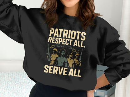 Patriots Respect All Serve All Graphic Sweatshirt product