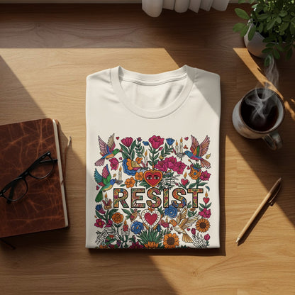 Resist floral birds hearts candles colorful product type