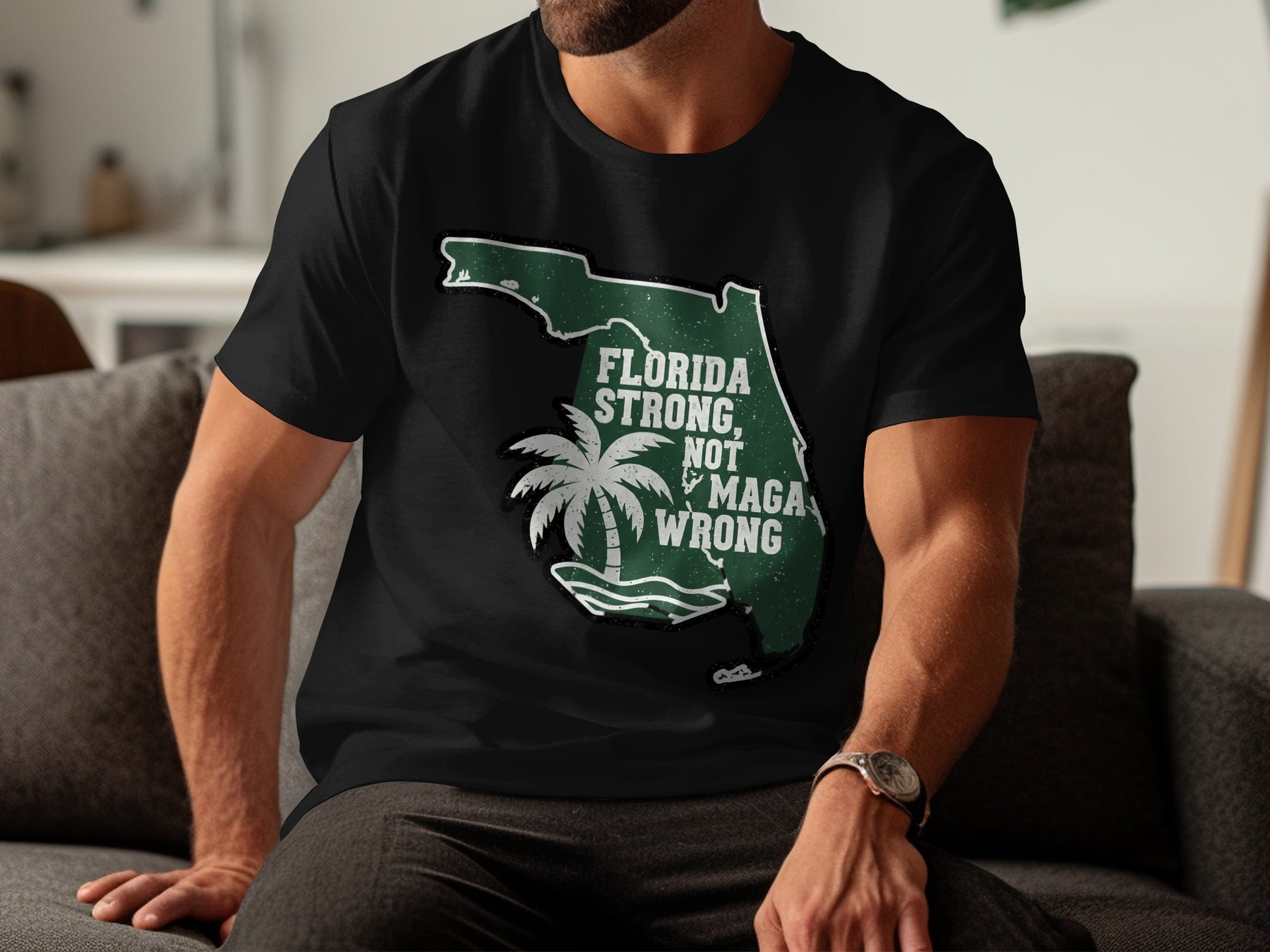 Florida Strong Not Maga Wrong Graphic T-Shirt product