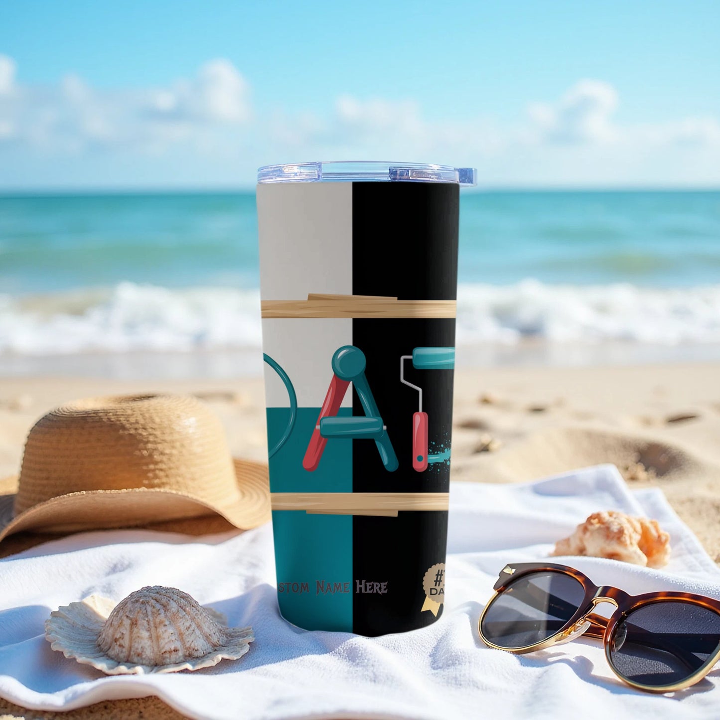 Colorful and Artistic Beach Tumbler product type