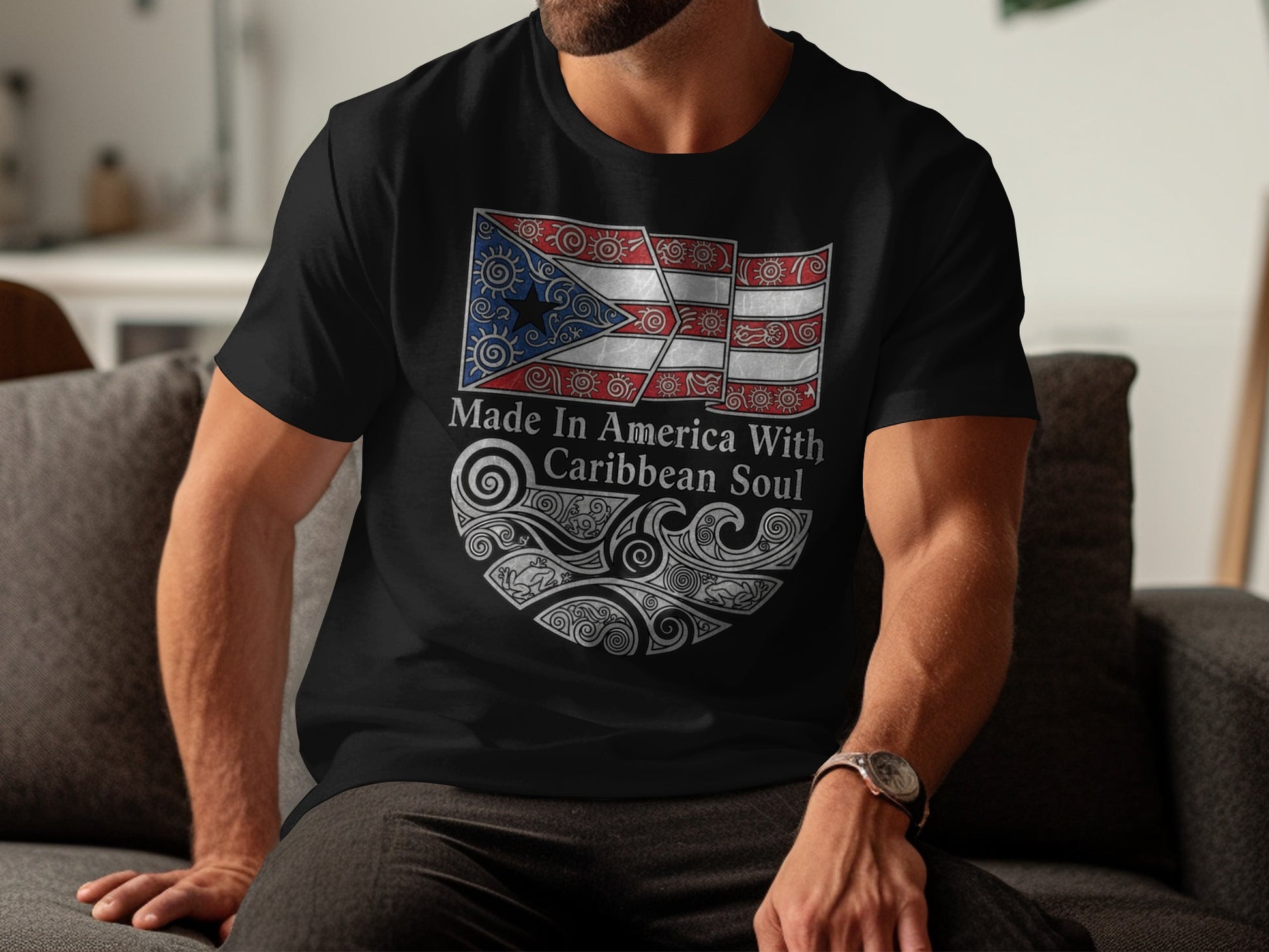 Made In America With Caribbean Soul T-shirt