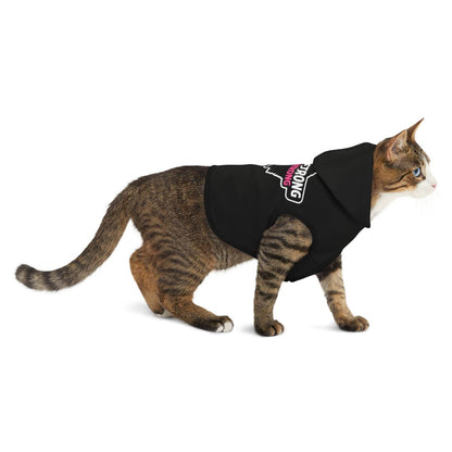 Stylish Black Cat Hoodie with Bold Statement Apparel