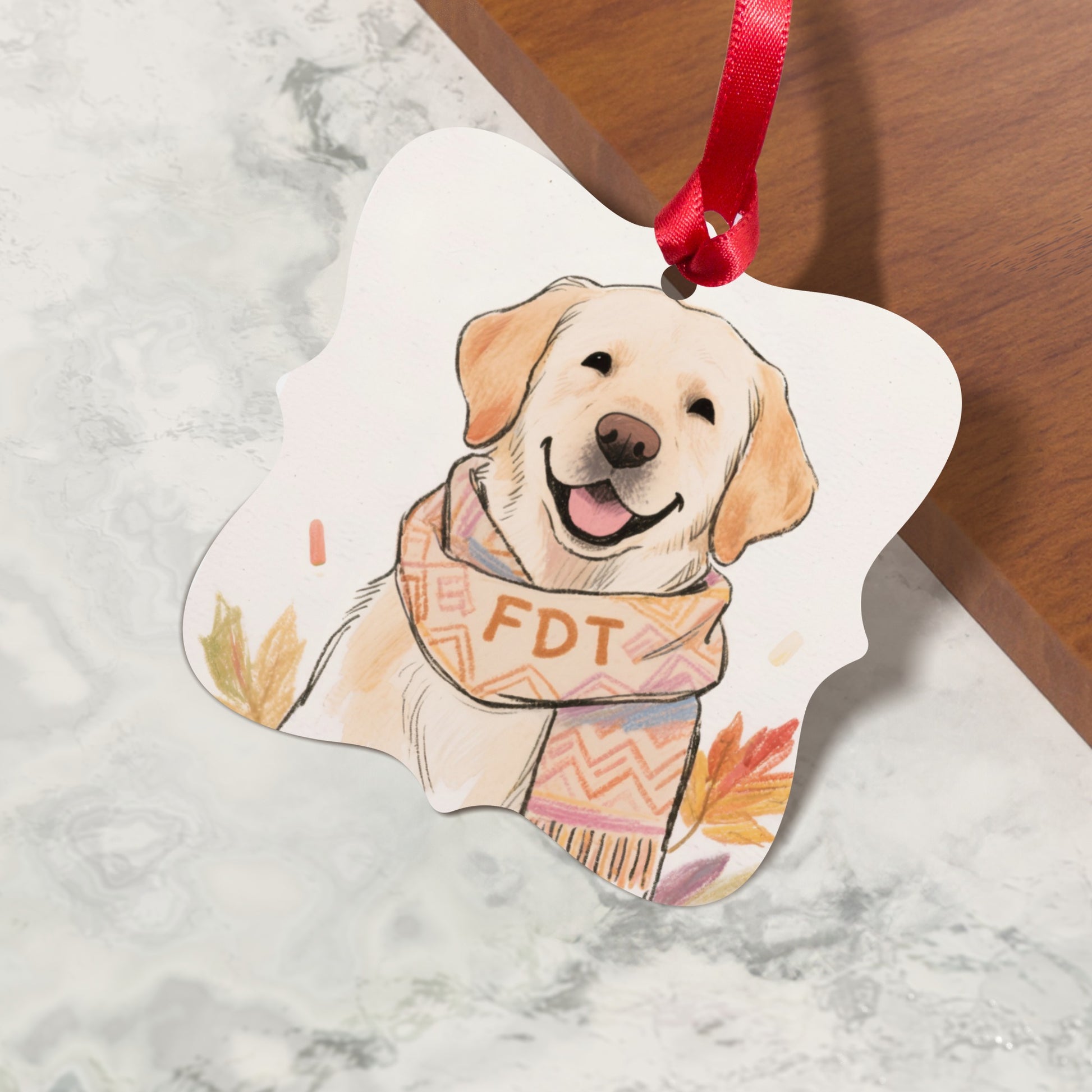 Personalized Dog Lover's Custom Holiday Ornament
