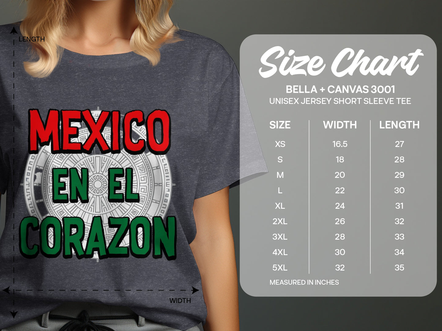 Mexico En El Corazon Unisex Jersey Short Sleeve Tee product