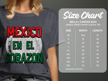 Mexico En El Corazon Unisex Jersey Short Sleeve Tee product