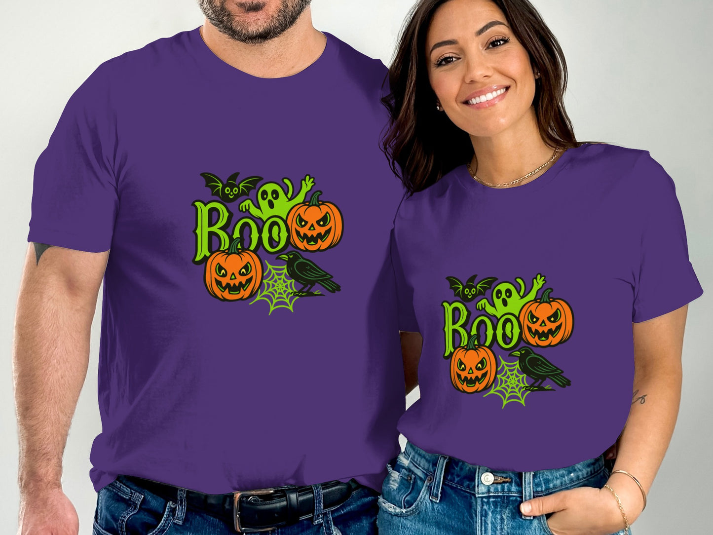 Spooky Boo Printed Halloween T-Shirt product type