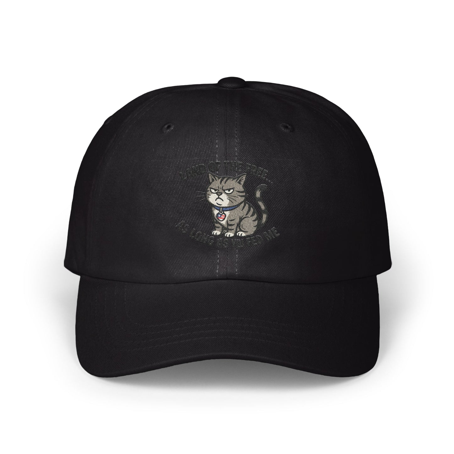 Funny Cat Embroidered Dad Hat Perfect Cat Lover Product