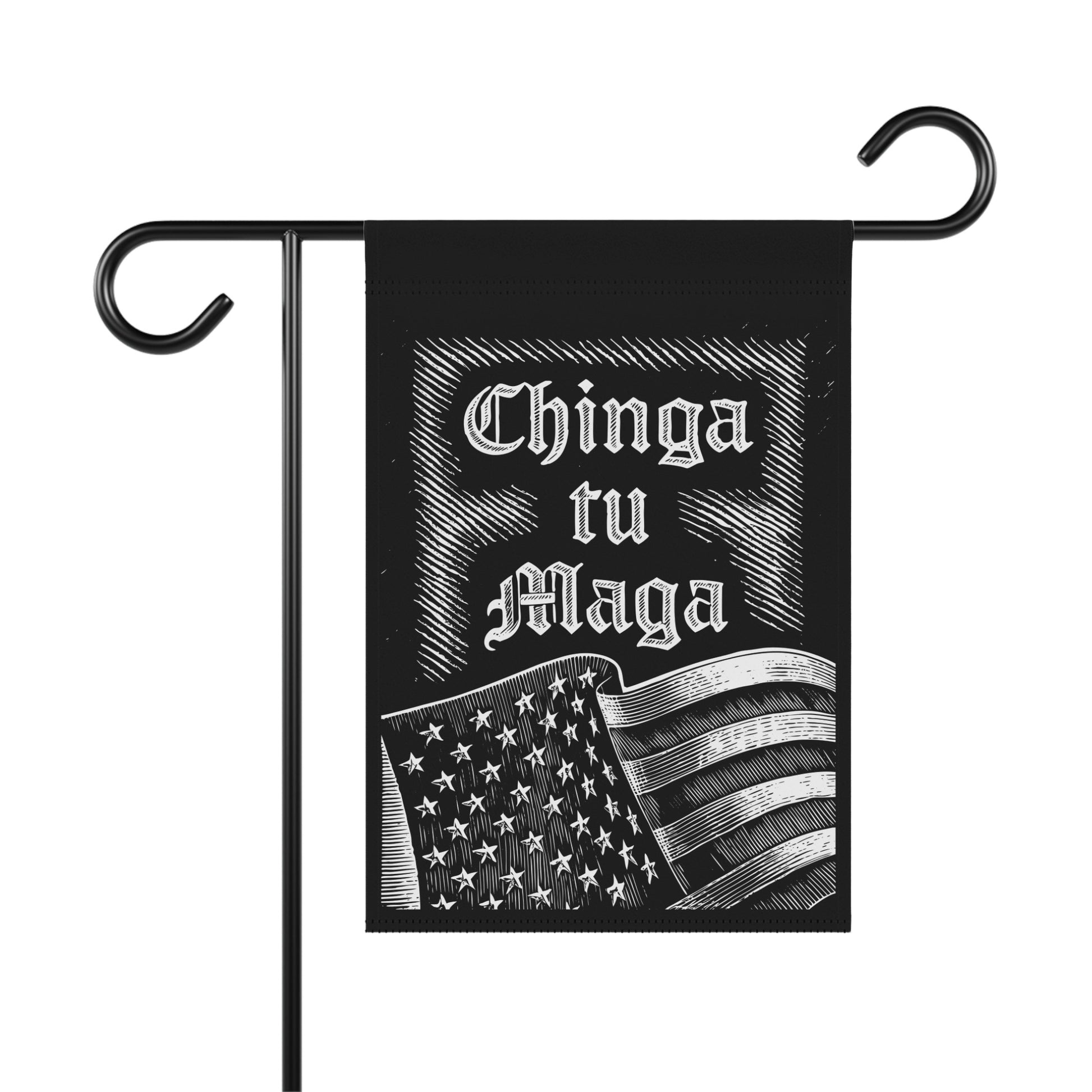 Chinga Tu Maga American Flag Design Banner Decor