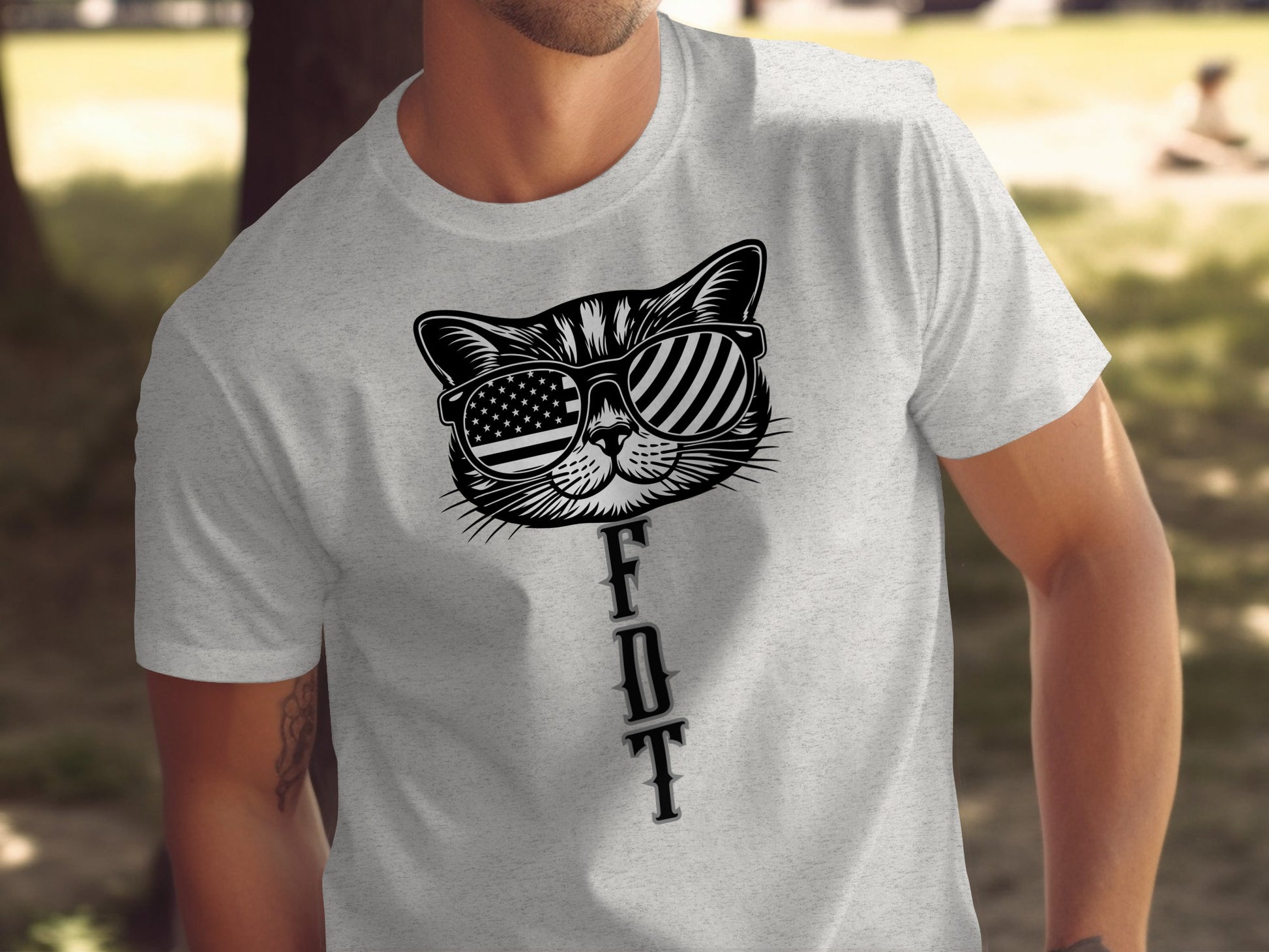 Unique Cat FDT Design Graphic T-Shirt Product Type