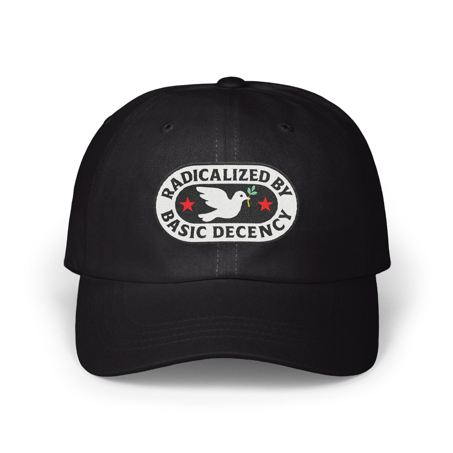 Radicalized By Basic Decency Embroidered Hat product type