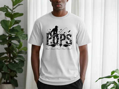 Pops Fishing Graphic Tee Shirt Casual Wear product type